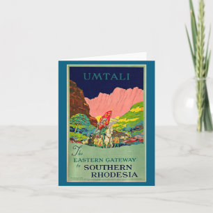Cartão Umtali - O Portal Oriental para a Rodésia do Sul