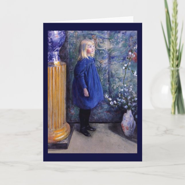 Cartão Una in Blue Dress (Frente)