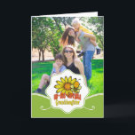 Cartão Unbelievable Granddaughter Sunflowers and Bees<br><div class="desc">The world's most unbelievable granddaughter sunflowers, bumble bees, and text gift ideas in pretty, bold, bright colors of orange, green, red, and yellow. Great birthday, holiday or special occasion gifts for grandchild. Cute, sweet and whimsical, these fun feminine gifts will make her smile. Tags: "bright green red yellow orange", "colorful...</div>