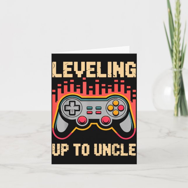 Cartão Uncle Art For Uncle Men From Niece Nephew First Ti (Frente)