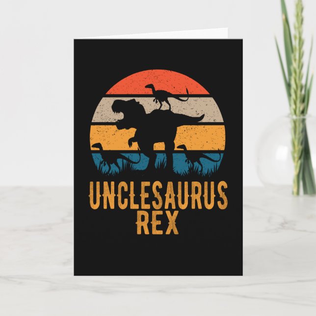 Cartão Unclesaurus Rex (Frente)