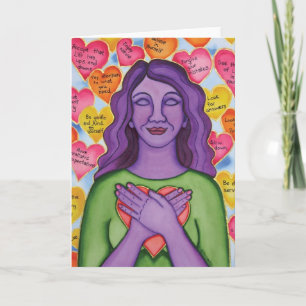 Cartão Unconditional Self-Love by Rita Loyd