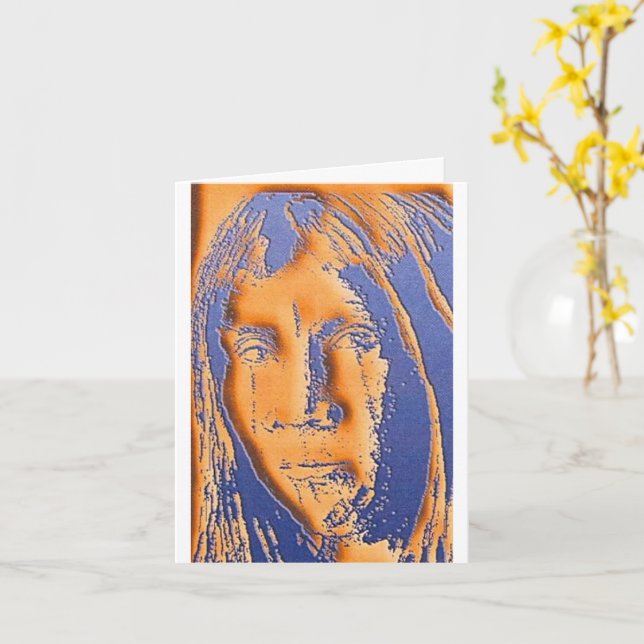 Cartão Uncontacted with Computer Effects card   (Flor Amarela)