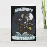 Cartão Undead Pirate Ship Birthday Card<br><div class="desc">Set sail for the unknown with this design by altoonativ.</div>