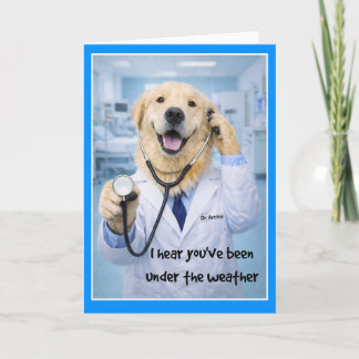 Cartão Under the Weather Get Well Card ST-2