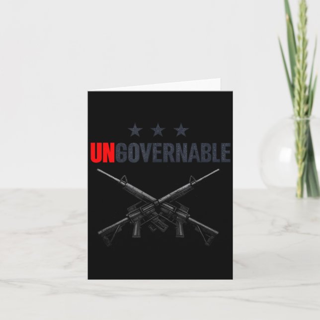 Cartão Ungovernable Shirts  (Frente)