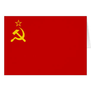 Cartão União Soviética da URSS Bandeira Doença Comunista 