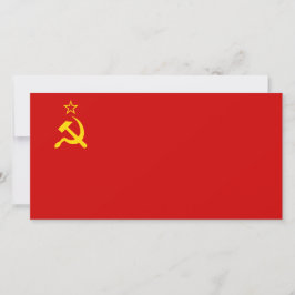 Cartão União Soviética (URSS) (martelo comunista e foice