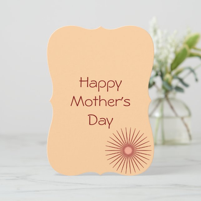 Cartão Único de Dia da Mãe - Apenas para Ela (Em pé/Frente)