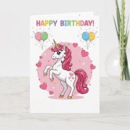 Cartão Unicorn Birthday Card |Magical Rainbow 
