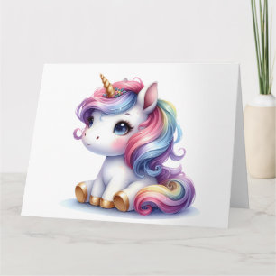 Cartão Unicorn Bonito