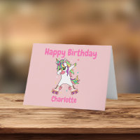 Unicorn Dabbing Roller Sking Aniversário