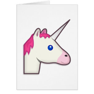 Cartão unicorn emoji