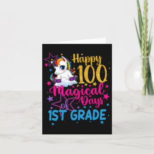 Cartão Unicorn Feliz 100 Dias Mágicos De 1rua