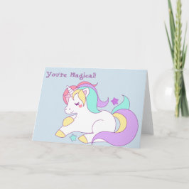 Cartão Unicorn greeting card