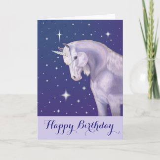 Cartão Unicorn happy birthday card