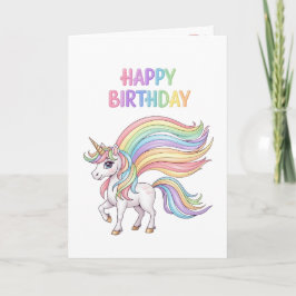 Cartão Unicorn Magical Birthday Card 