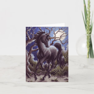 Cartão Unicorn Moon notecard