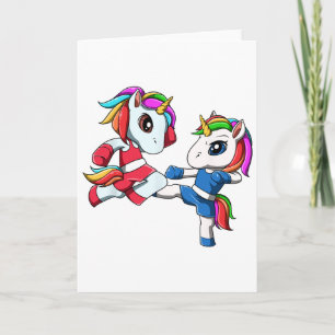 Cartão Unicorn Muay Thai - Nak Muay, Presente de Kickboxi