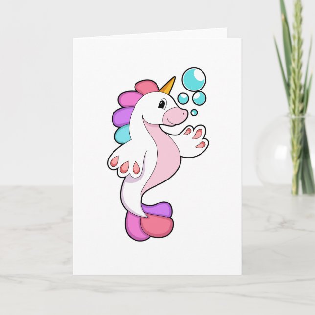 Cartão Unicorn with Water bubbles.PNG (Frente)