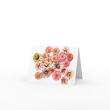 cartão Unicorn Zinnias