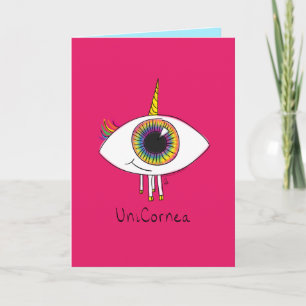 Cartão Unicornea - Rainbow Unicorn Eye Greeting Card