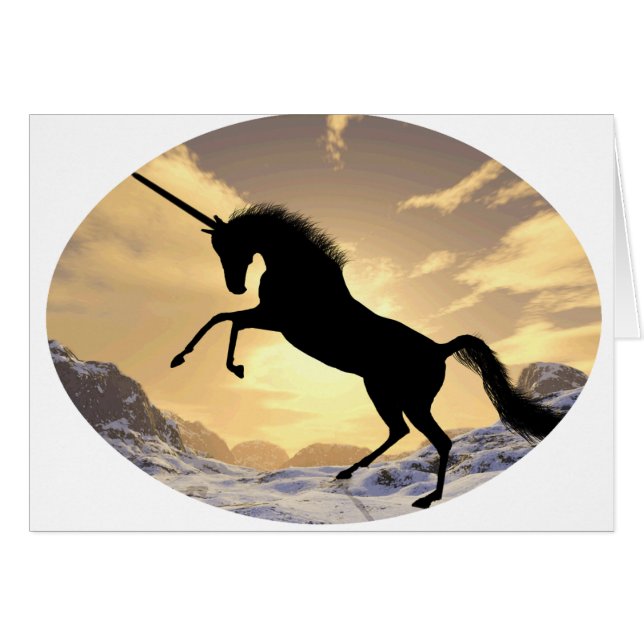 Cartão Unicórnio (Frente Horizontal)