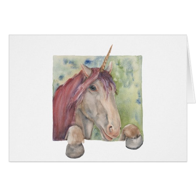 Cartão Unicórnio (Frente Horizontal)