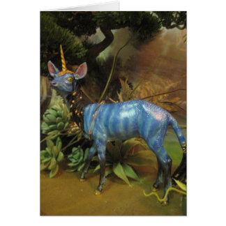 Cartão Unicórnio azul