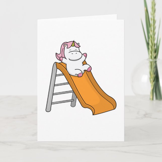 Cartão Unicórnio com Balanço (Frente)