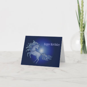 Cartão Unicórnio Midnight - Personalizado