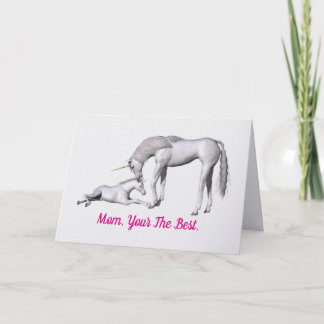 Cartão Unicorns Mother's Day Greeting Card