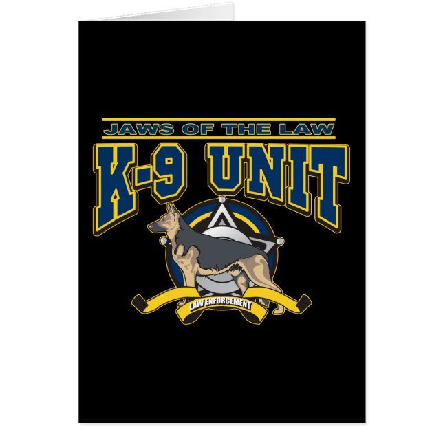 Cartão Unidade da polícia K-9 (Frente)