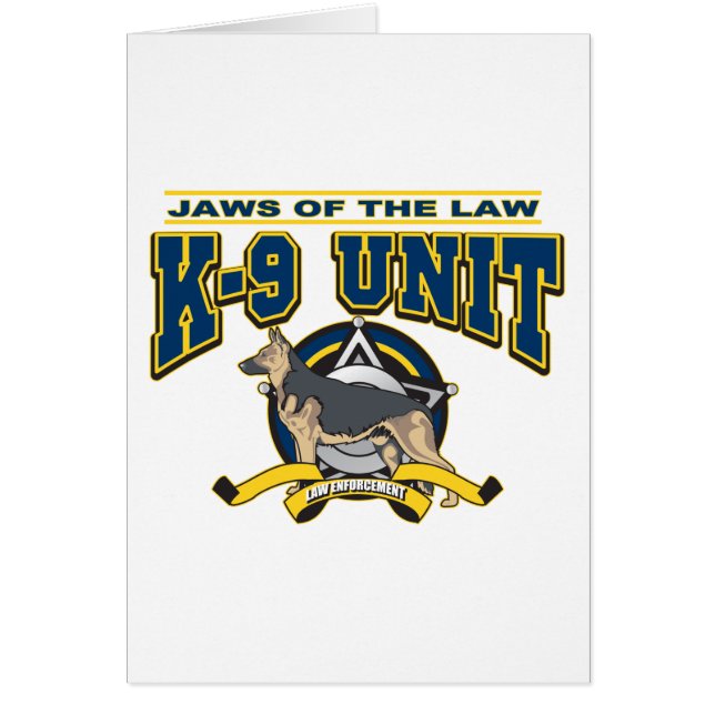 Cartão Unidade da polícia K-9 (Frente)