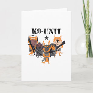 Cartão Unidade de Cachorro da Polícia do Reino Unido