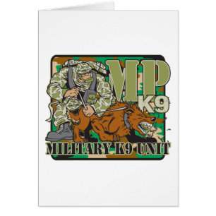 Cartão Unidade K9 militar