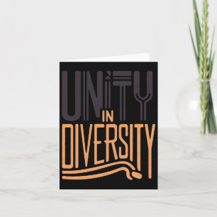Cartão Unidade Na Diversidade 1