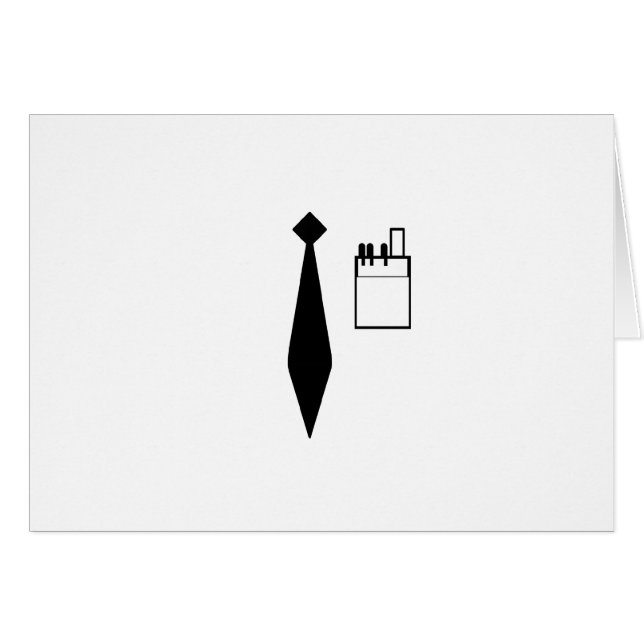 Cartão Uniforme de nerd (Frente Horizontal)