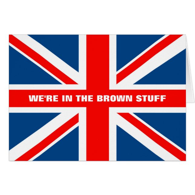 Cartão Union Jack (Frente Horizontal)