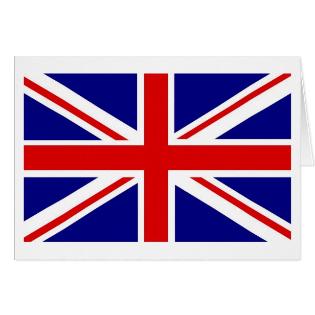 Cartão Union Jack (Frente Horizontal)