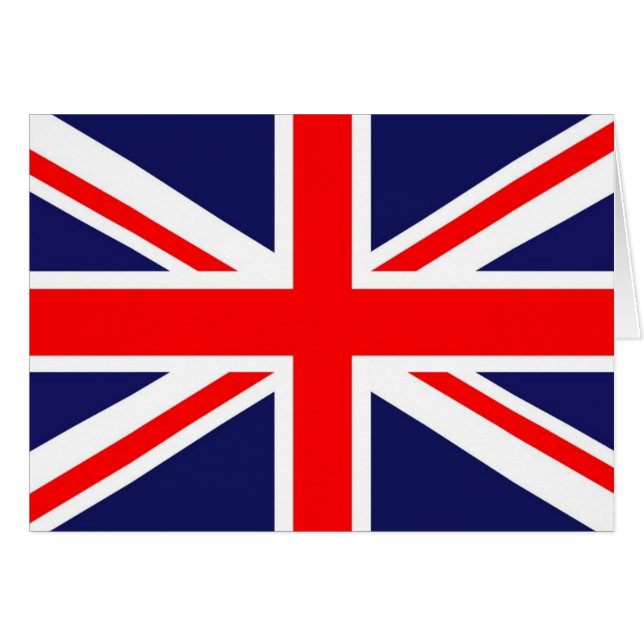 Cartão Union Jack (Frente Horizontal)