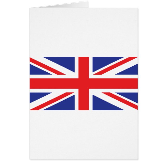 Cartão Union Jack UK Flag (Frente)