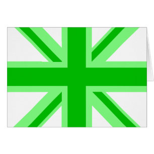 Cartão Union Jack verde