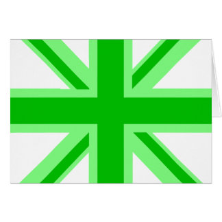 Cartão Union Jack verde