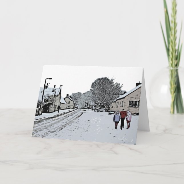 Cartão Union Street, Harthill com Woodall. (Frente)