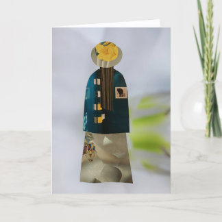 Cartão Unique Collage Earth Mama Ava Blank Card