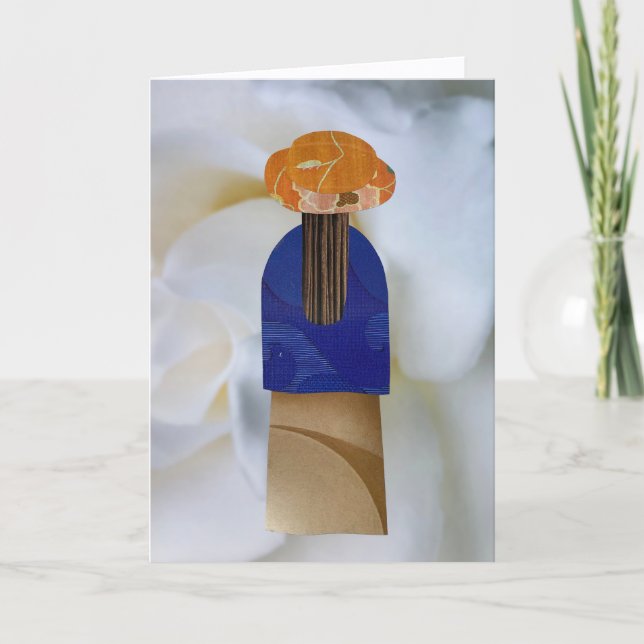 Cartão Unique Collage Earth Mama Belle Blank Card (Frente)