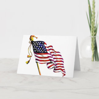 Cartão United States Flag Vintage