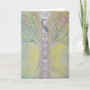 Cartão Unity Tree Greeting Card - Love Knows the Way