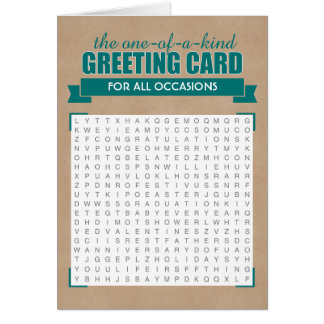 Cartão universal da busca da palavra